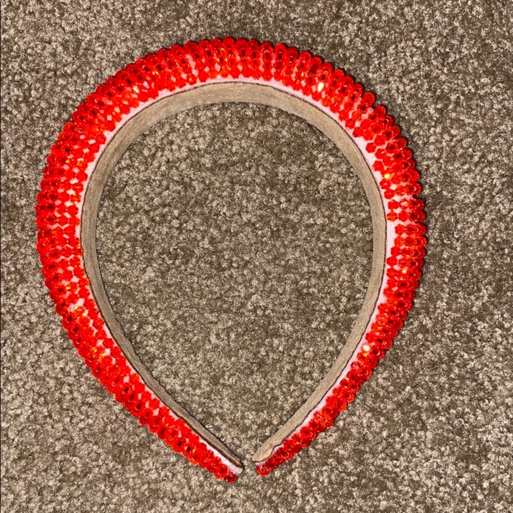 Red rhinestone headband
